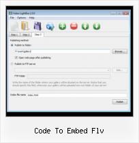 Video HTML Guide code to embed flv