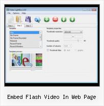 Javascript Videos embed flash video in web page