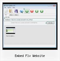HTML Video Player embed flv website