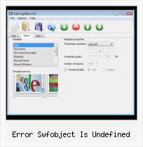 HTML Video in New Window error swfobject is undefined