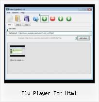 How to Add on Matcafe flv player for html