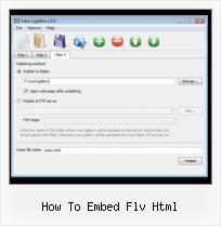 Embedding Matcafe Video how to embed flv html
