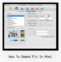 SWFobject Base how to embed flv in html