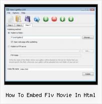 Light Box Video Gallery how to embed flv movie in html