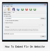 HTML Video Layout how to embed flv on website