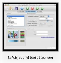 Embed Facebook Video on Forum swfobject allowfullscreen