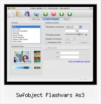 Embed FLV Video HTML swfobject flashvars as3