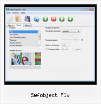 HTML For SWF swfobject flv