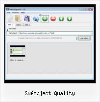 Embedding Matcafe Video swfobject quality