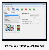 Embed Myspace Video Webpage swfobject visibility hidden