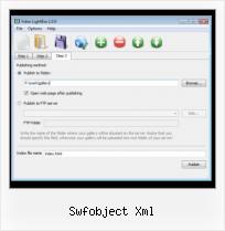 Embed FLV Pdf swfobject xml