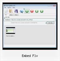 Embed FLV HTML embed flv
