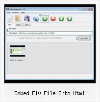Add Streaming Video to A Website embed flv file into html
