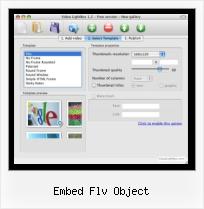 Lightbox in Flash embed flv object