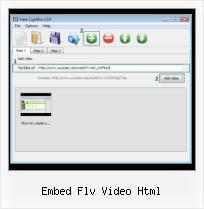 Convert FLV to HTML embed flv video html