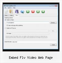 Javascript For Video Player embed flv video web page