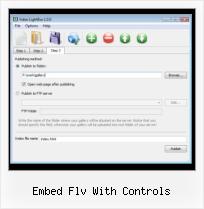 SWFobject Align embed flv with controls