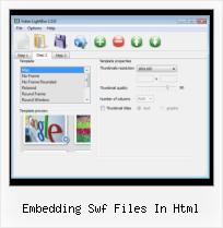SWF File in HTML embedding swf files in html