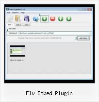 HTML Video Img flv embed plugin