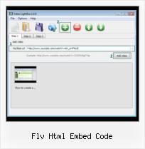 Free Web Flash Video Player flv html embed code