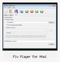 Inserting Matcafe Video flv player for html