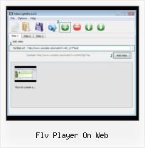 jQuery SWFobject flv player on web