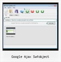 SWFobject EmbedSWF Wmode google ajax swfobject
