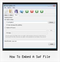 How to Put A Youtube Video on A Cd how to embed a swf file