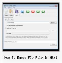 How to Put Youtube Video on Blog how to embed flv file in html