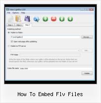 Embed SWF File in HTML how to embed flv files
