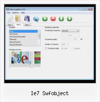 Lightbox to Flash ie7 swfobject