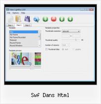 HTML Video Window swf dans html