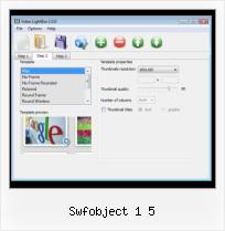 Using SWFobject swfobject 1 5