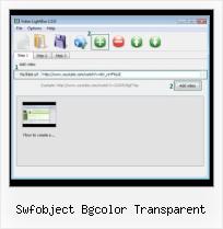Add Matcafe to Webpage swfobject bgcolor transparent