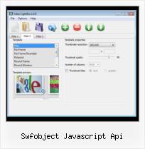 Javascript Lightbox Video swfobject javascript api
