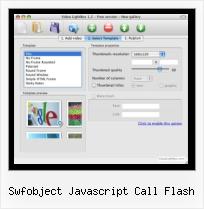 Embed FLV Player Free swfobject javascript call flash