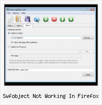 HTML Video Adding swfobject not working in firefox