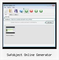Lightbox2 Video Tutorial swfobject online generator