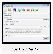 Center SWFobject swfobject overlay