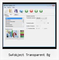 HTML Code For Video swfobject transparent bg